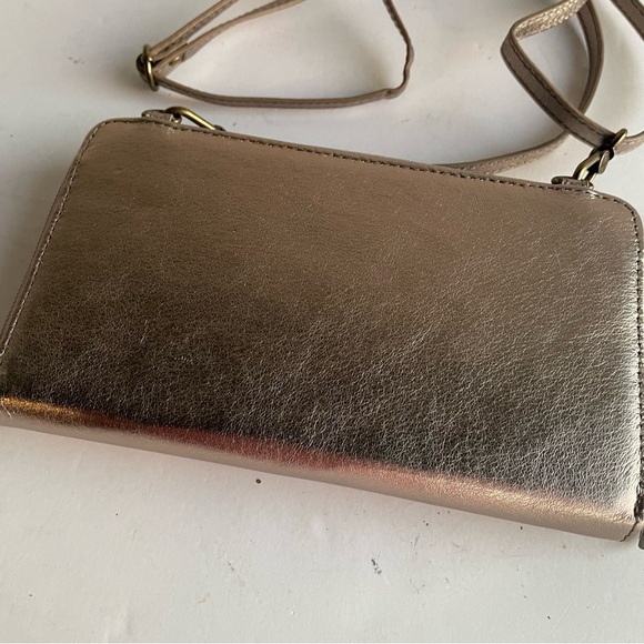 The Sak Small Purse Crossbody Shoulder Bag  Leather Tan Satchel CUTE! - Picture 5 of 14